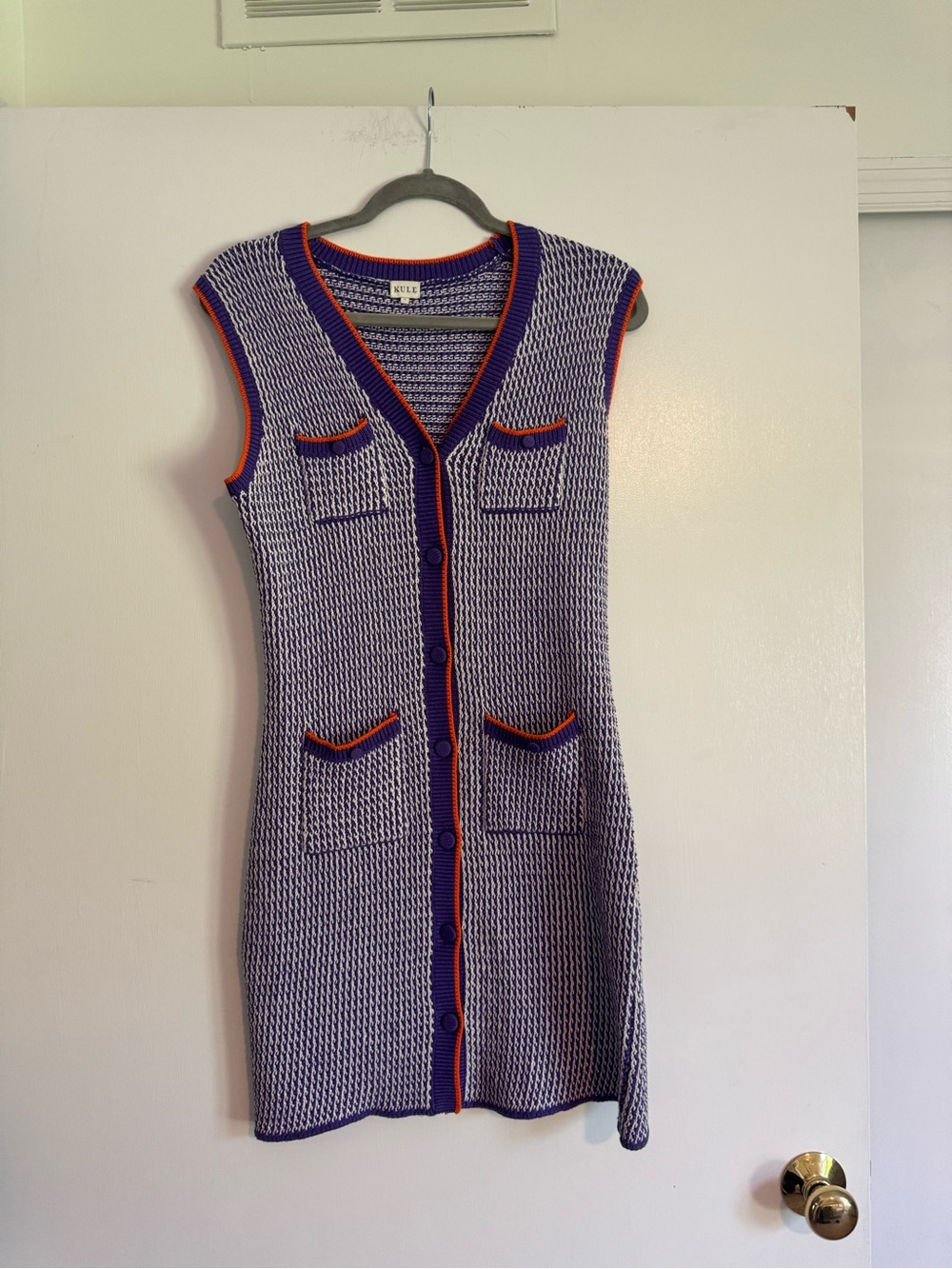 KULE anthropology Knit Button-Front Sleeveless Dress